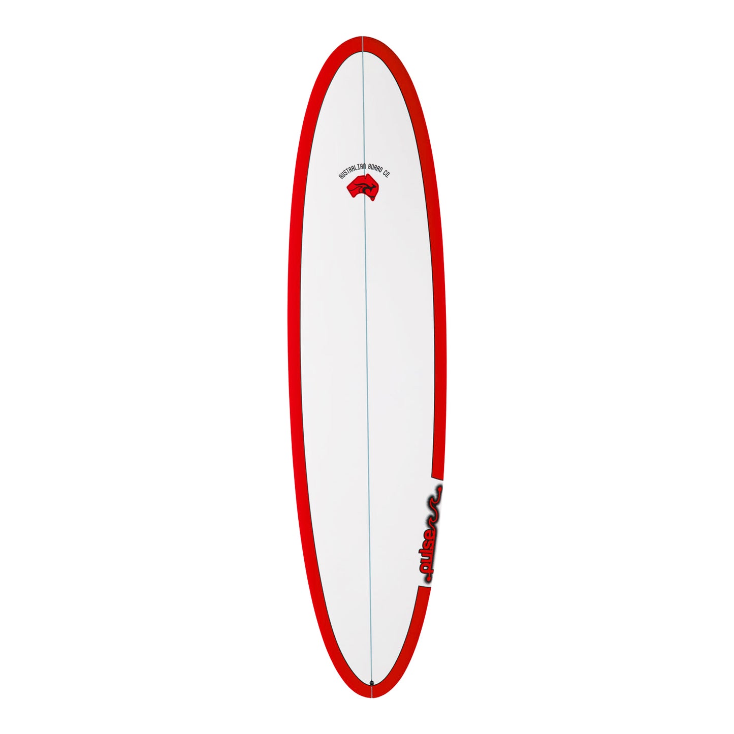 7ft 6inch Pulse Epoxy Mini Mal Surfboard by Australian Board Company in Red