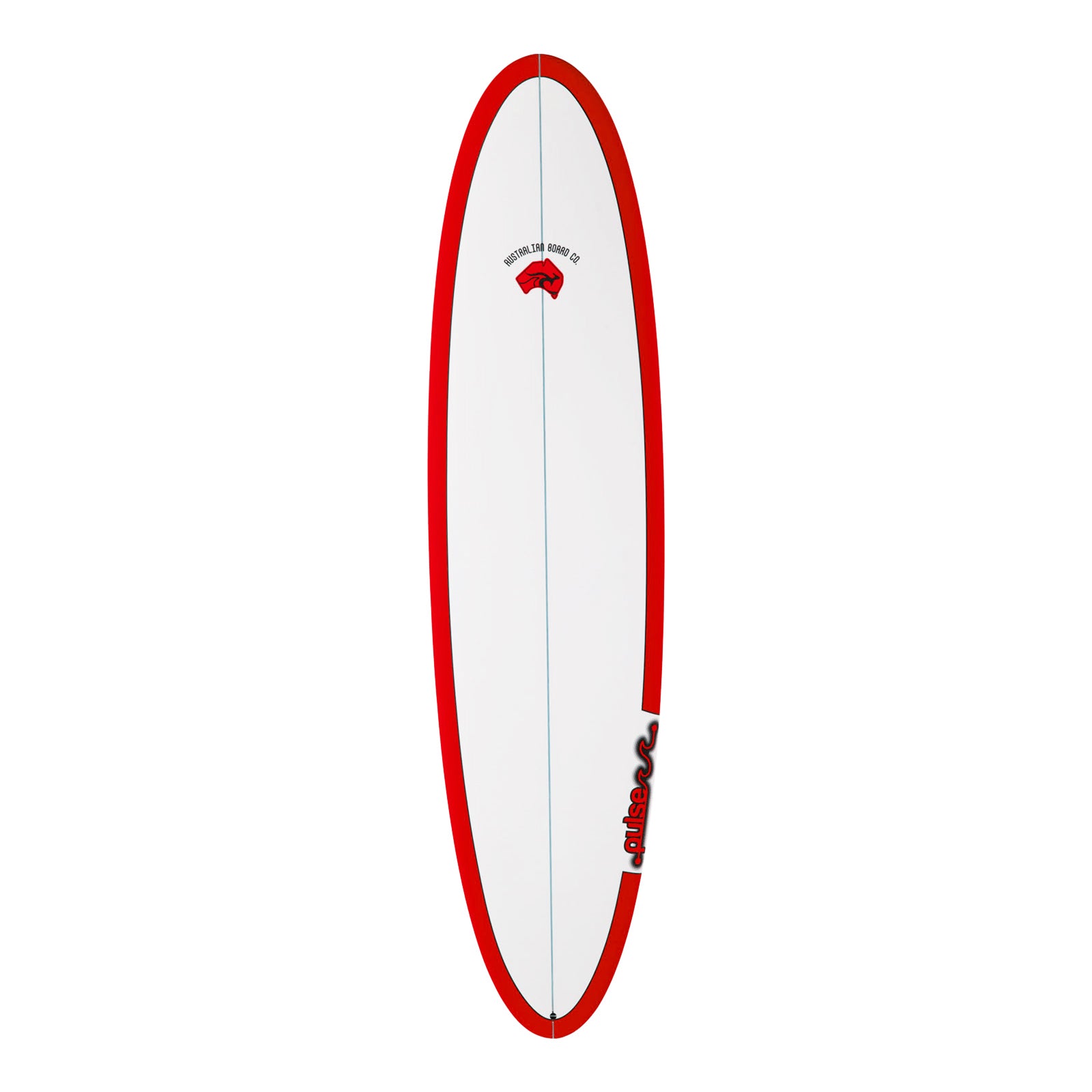 7ft 6inch Pulse Epoxy Mini Mal Surfboard by Australian Board Company in Red